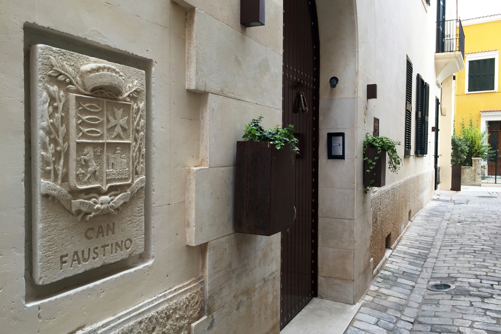 Hotel Can Faustino Menorca entrance