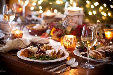 festive dining table